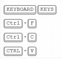 how to add keyboard keys with css in blogger