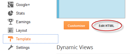 blogger template, edit html