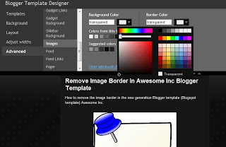 Remove border Awesome Inc Blogger template