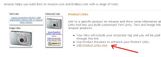 Add Amazon Product Links to Blogger Tutorial - Choose Add Product Links