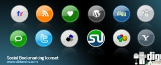 Free Social Bookmark Icons for Blogger - Social Bookmark Iconset