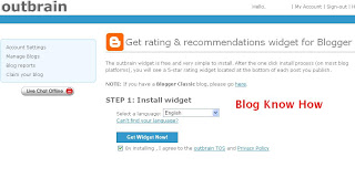 Outbrain Get Widget page