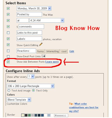 Add Google Adsense Between Posts