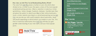 Blog Know How Sidebar Showing Add This Bookmark Button