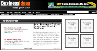 Business Ads Ready - Free Blogger Template theme.  3 column design, featured post, navigation menu, read more function, header logo, Google Adsense ready